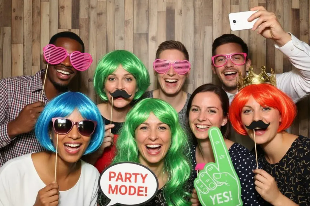 Action vor der Fotobox